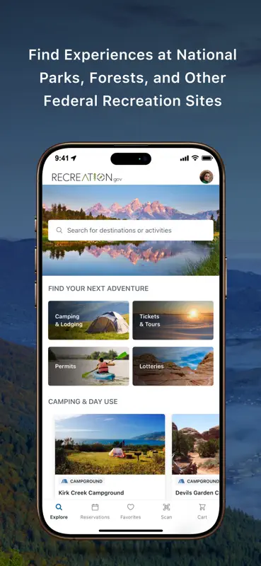 Recreation.gov screenshot 1 of 8