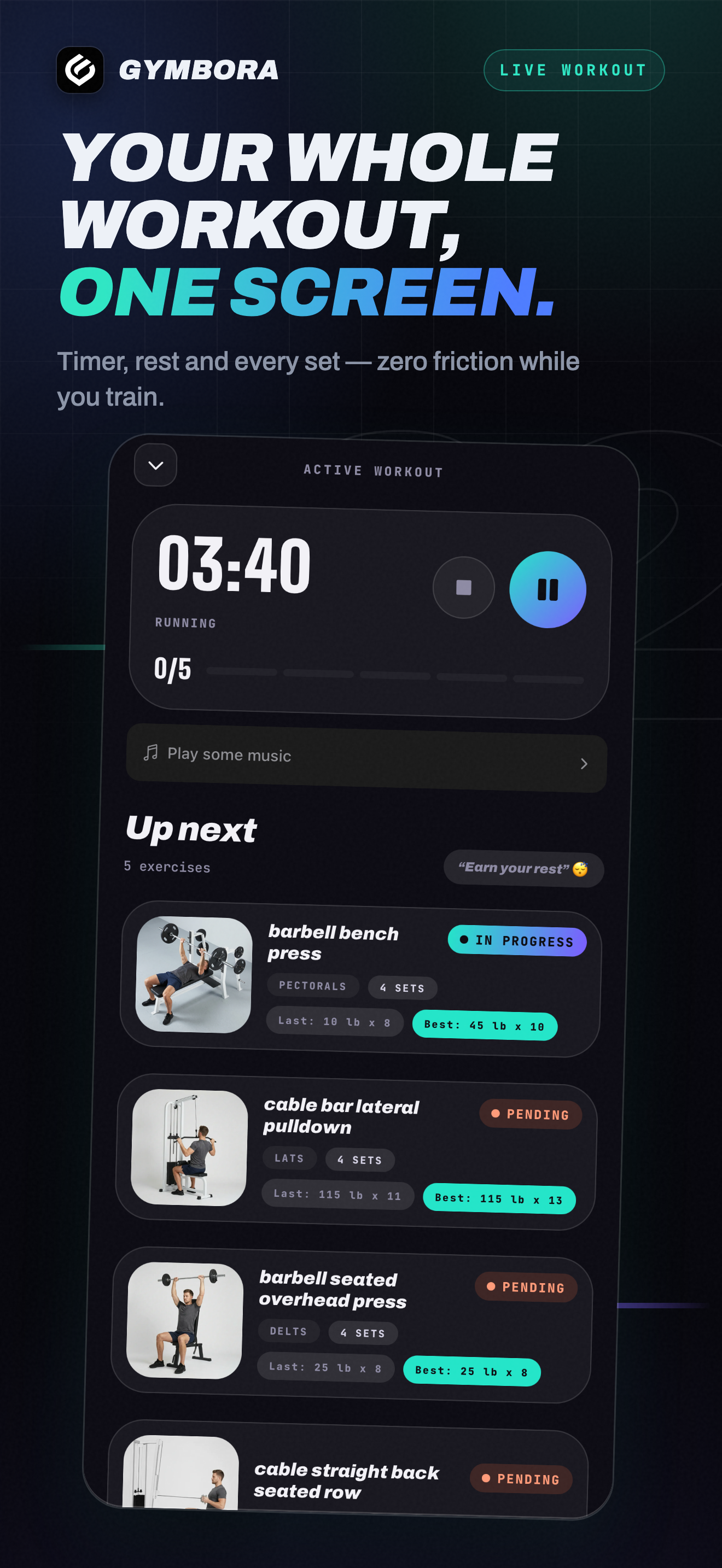 Gymbora: Track Your Progress screenshot 4