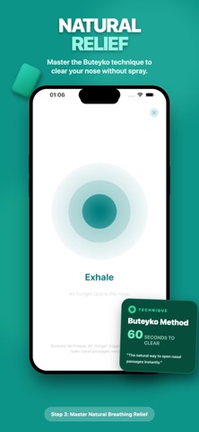 NoseClear: Quit Nasal Spray iPhone screenshot