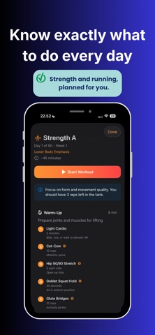 90 Day Challenge: Run & Lift iPhone screenshot