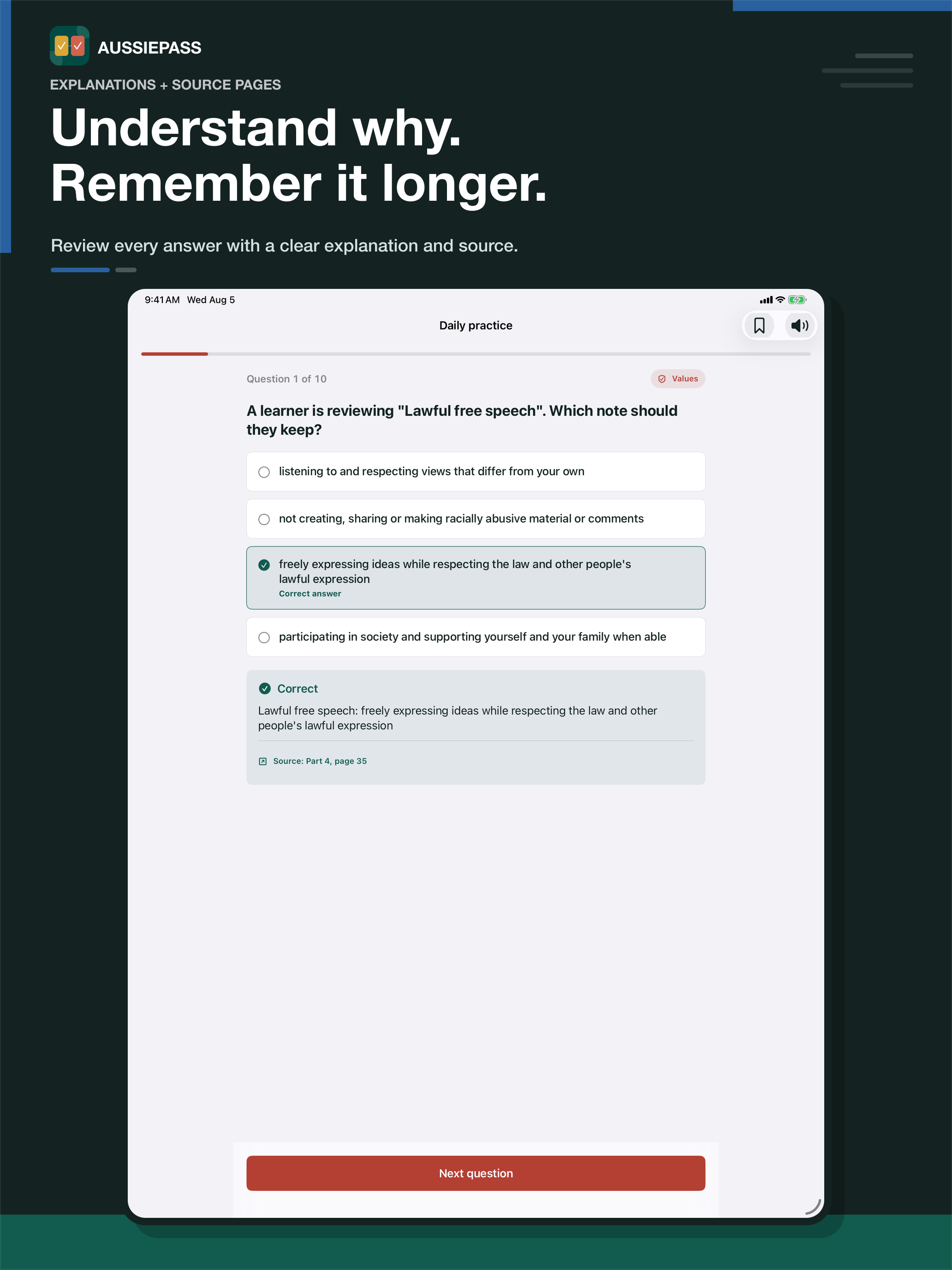 AussiePass Citizenship Test screenshot 10