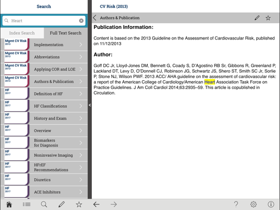 Screenshot #4 pour ACC Guideline Clinical App