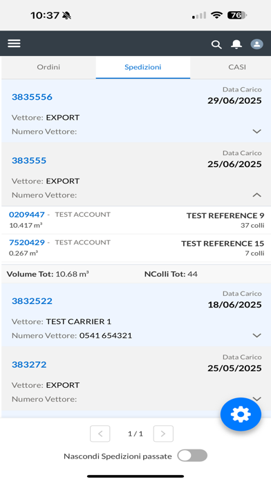 Screenshot 1 of Colombini Customer Portal App