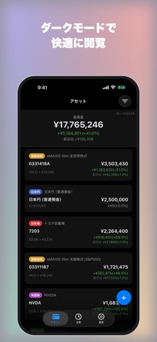 資産管理とポートフォリオ分析: Cartera iPhone screenshot