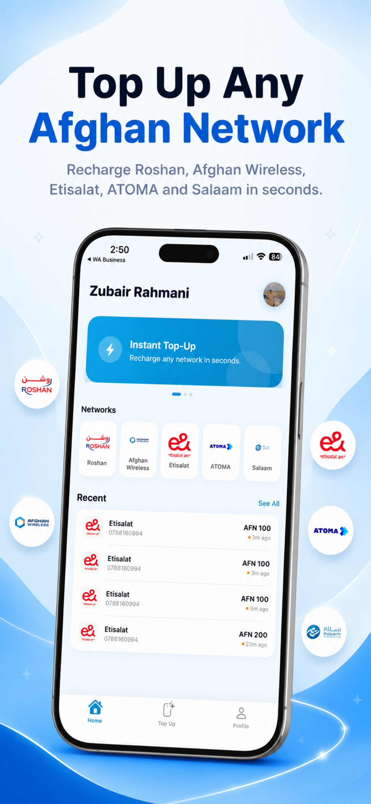 TopupAFG - Top Up Afghanistan screenshot 6