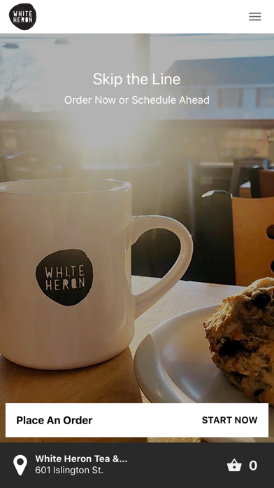 White Heron Tea & Coffee Screenshot