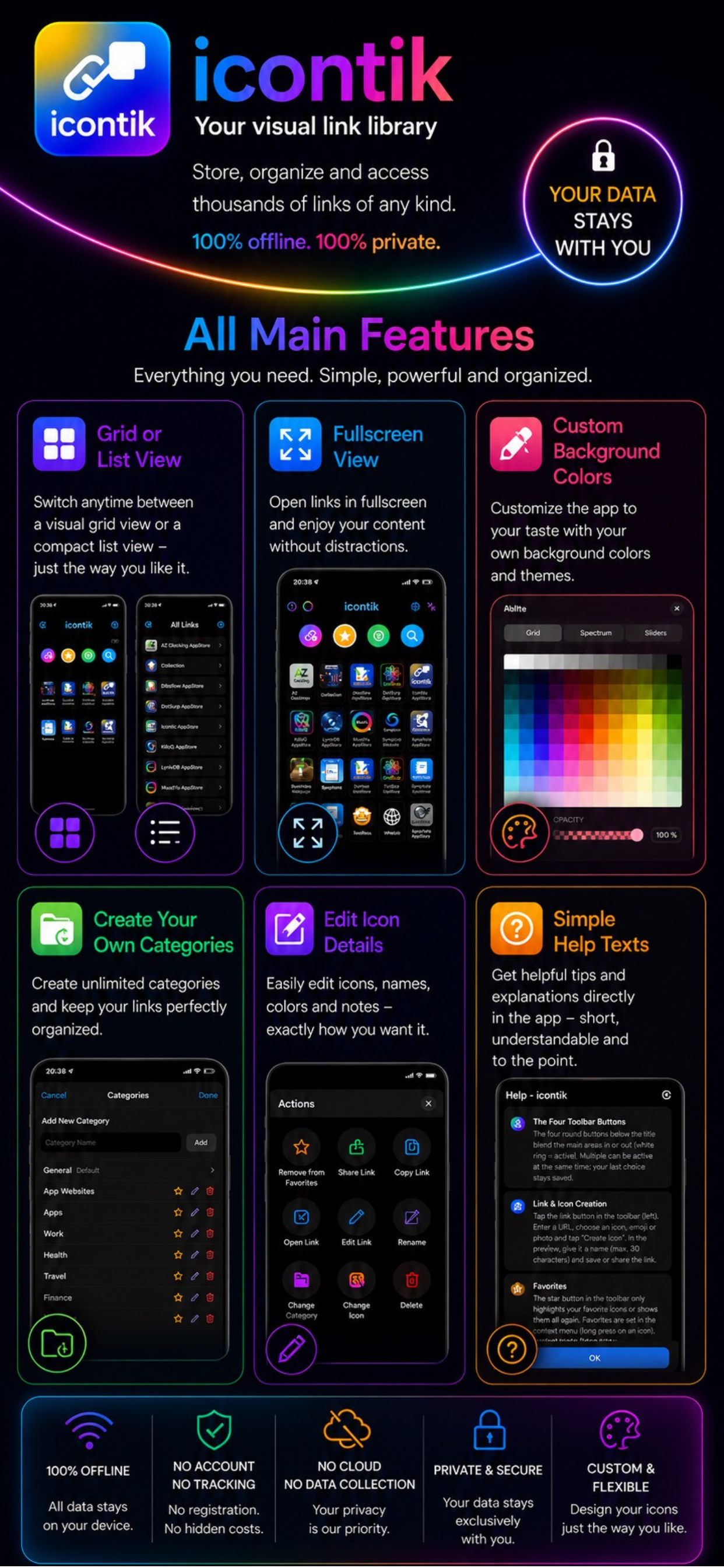 Icontik - Link Organizer