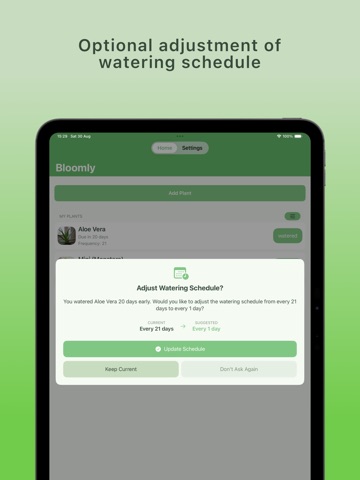 Bloomly - Plant Care Tracker iPad screenshot