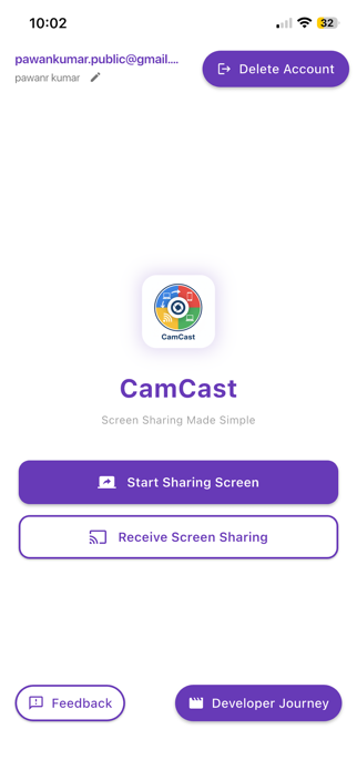 Camcast – Screen Sharing Screenshot 2 of 5