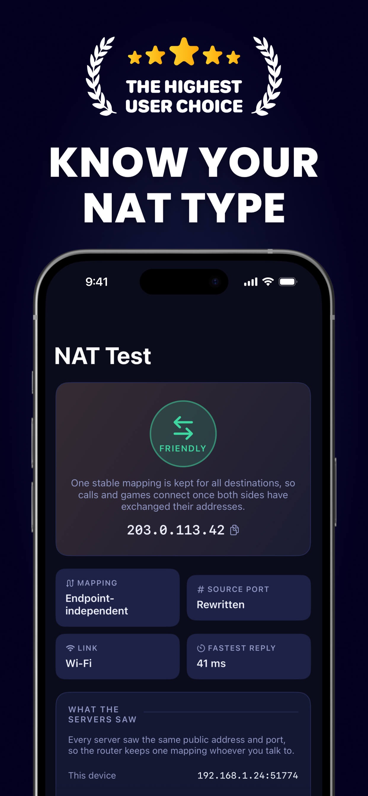Screenshot 1 of Bindora – NAT Probe