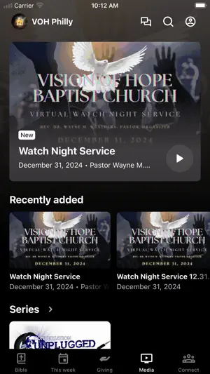 Vision of Hope Baptist Church screenshot 2
