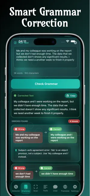 Grammar AI Plagiarism checker screenshot 4