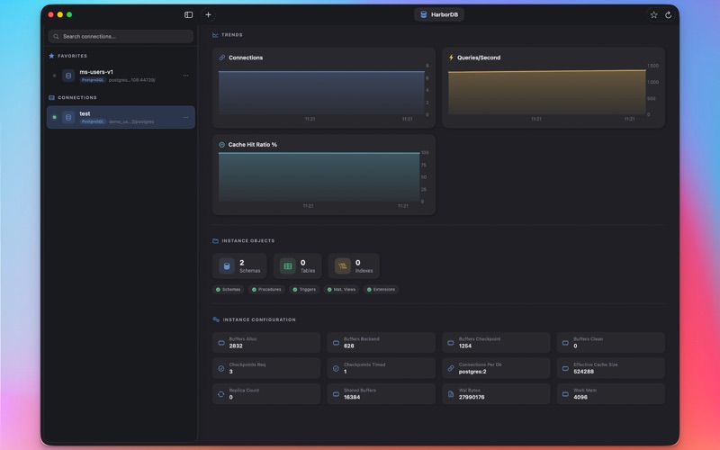 HarborDB screenshot