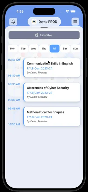 AcadVerse iPhone screenshot 1