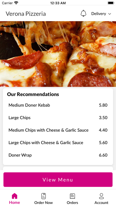 Verona Pizzeria Screenshot