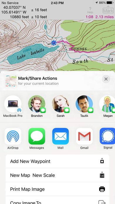 iHikeGPS : Classic Topo Maps Screenshot