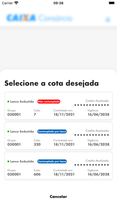 CAIXA Consórcio Screenshot