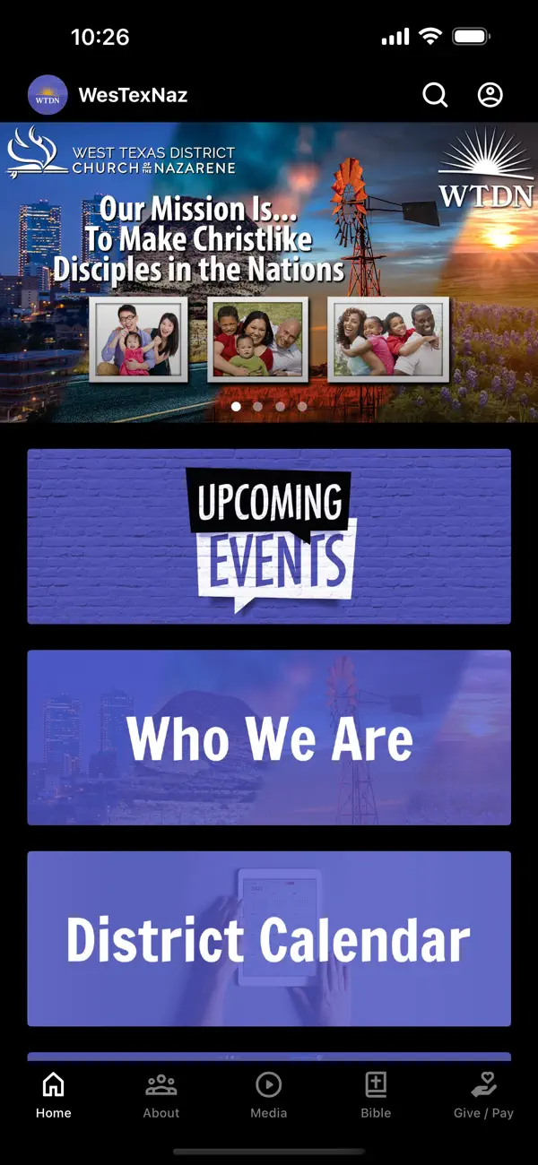Screenshot #1 pour West Texas District Nazarene