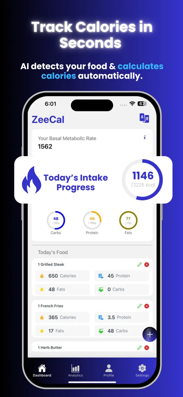 #1. AI Calorie Tracker - ZeeCal (iOS) De: Danyal Ahmed