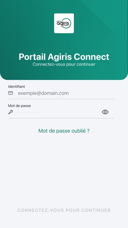 Portail Agiris Connect