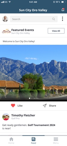 Sun City Oro Valley HOA screenshot