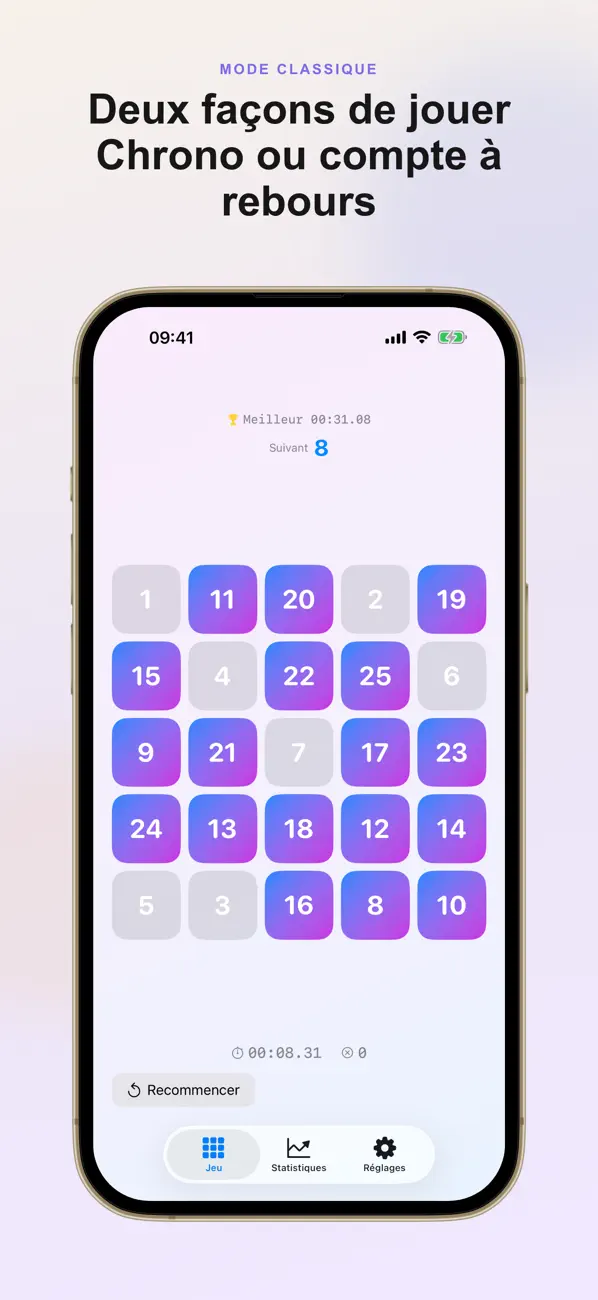 Screenshot #2 pour Schulte Grid - Concentration