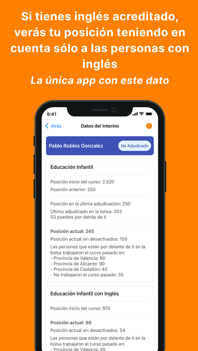 Interinos CV Screenshot
