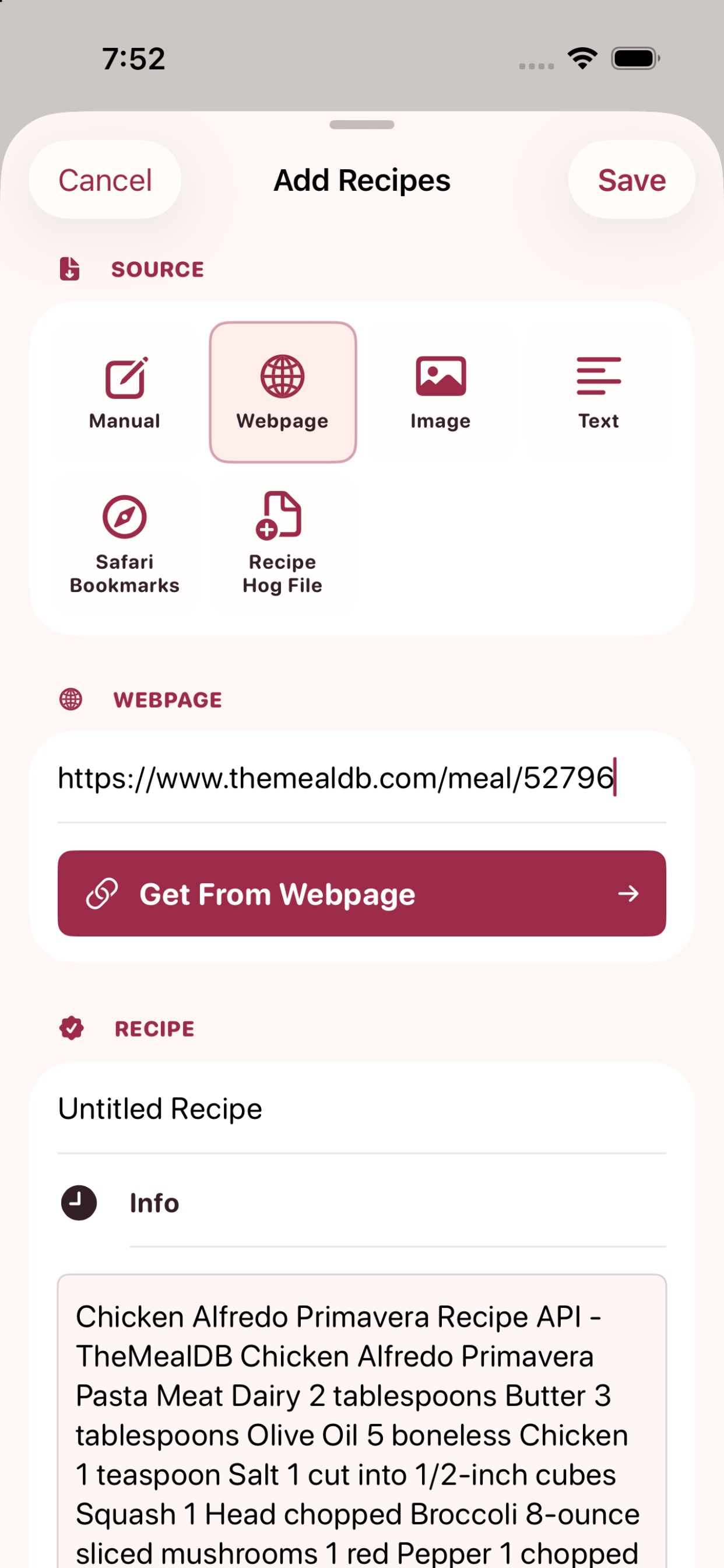 Screenshot 3 of Recipe Hog