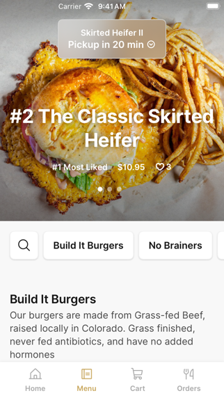 Skirted Heifer- Tejon iPhone screenshot 2 - Food & Drink app