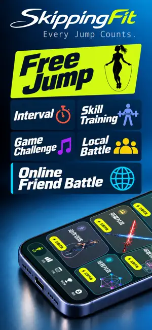 SkippingFit - Jump Rope screenshot 1