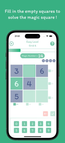 Magic Square : Math Grid iPhone screenshot