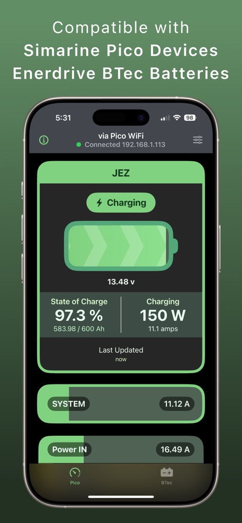 Battery Monitor - Utilities App | MWM
