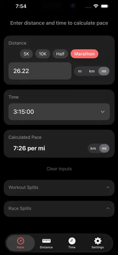 Simple Pace screenshot 2