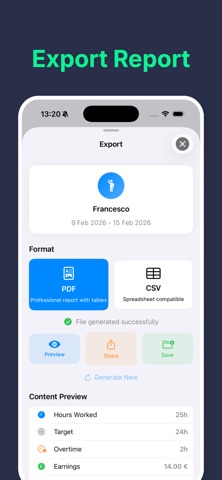 Tymo -  Work Hours & Shift Log Screenshot 9 of 10