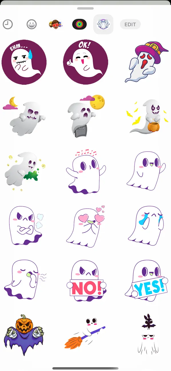 Screenshot #3 pour Scary Halloween Ghost Stickers