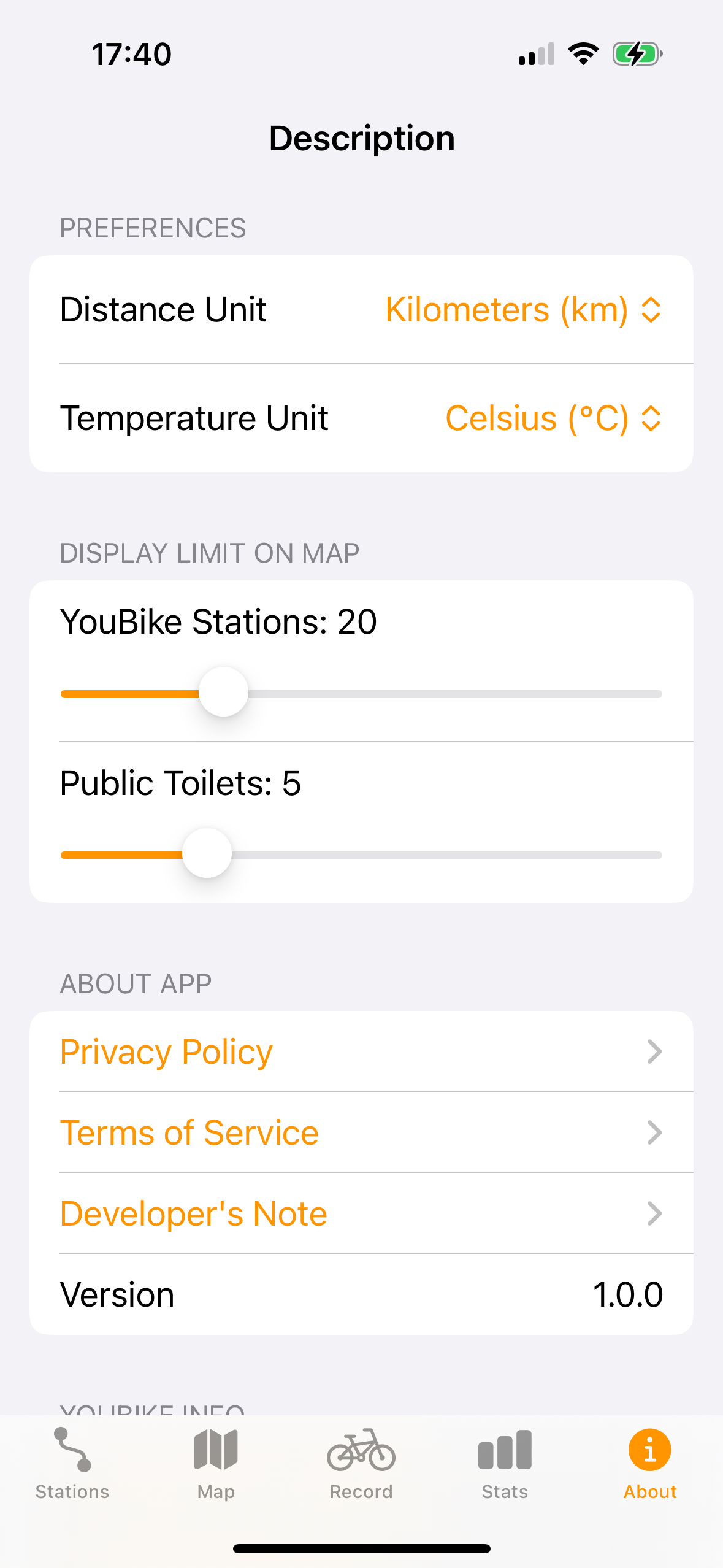Let's Bike – YouBike Tracker