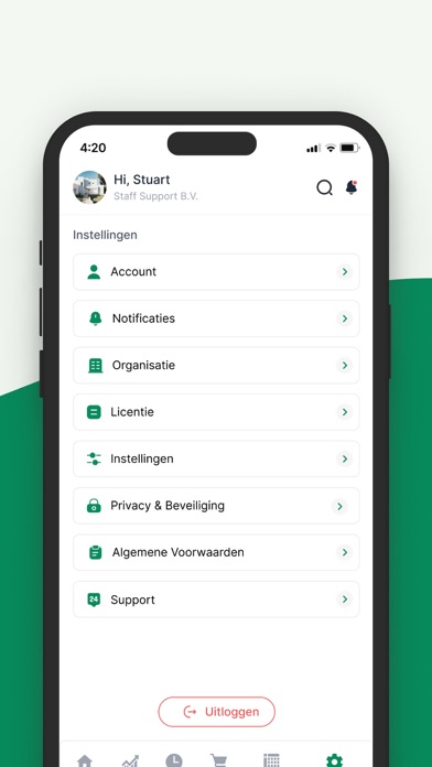 Staff Prestatie Screenshot