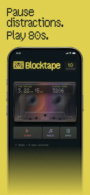 Blocktape: Retro App Blocker screenshot 1