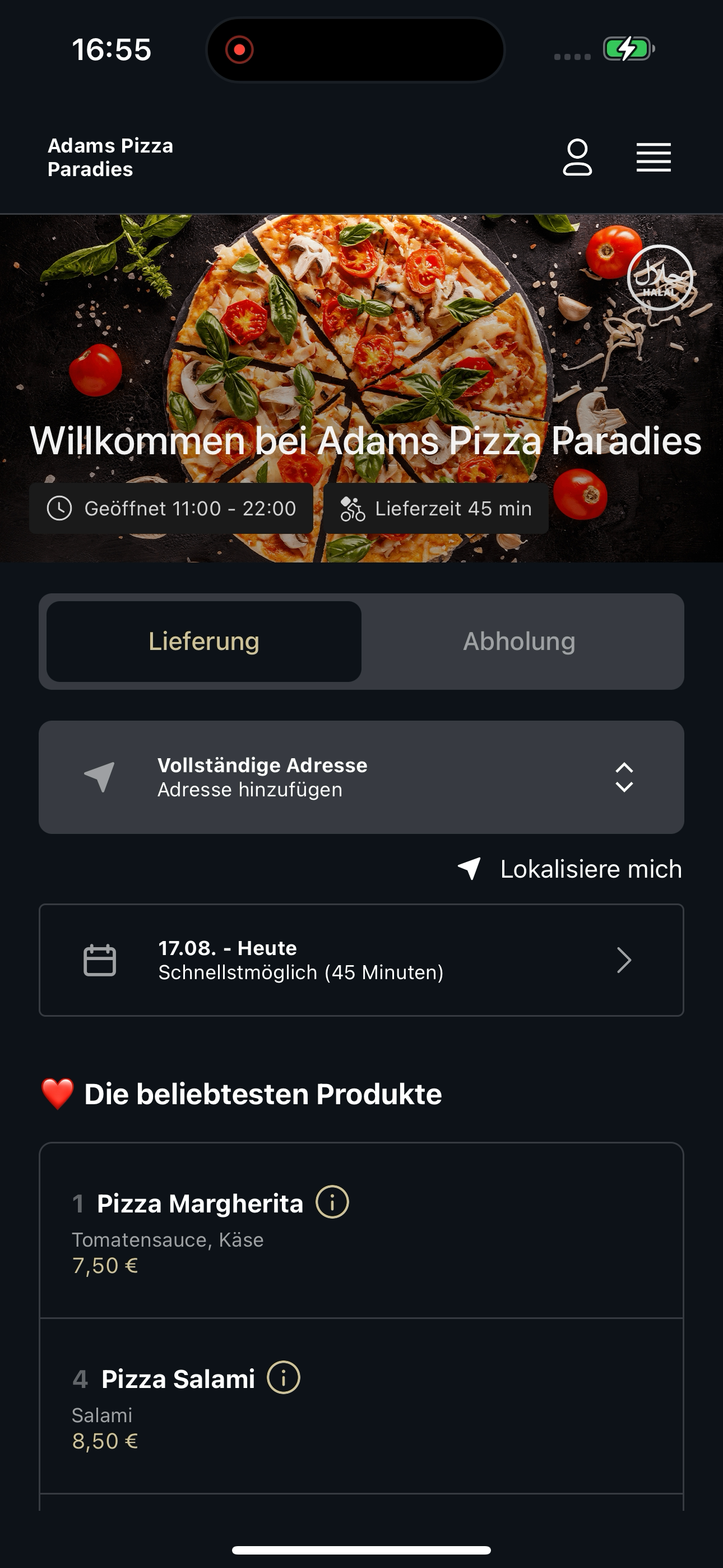 Adams Pizza Paradies screenshot 6