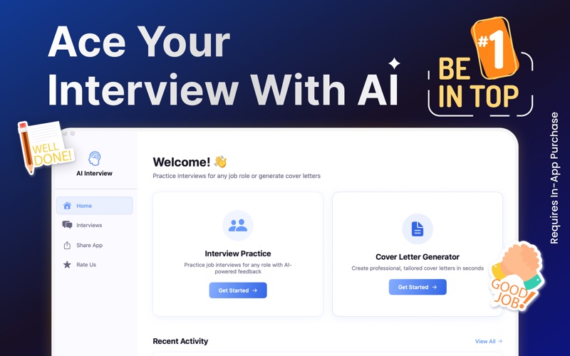 Interview AI - Cover letter app screenshot