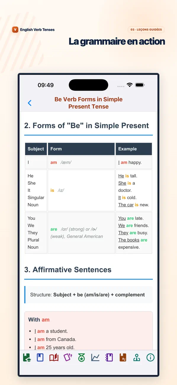 Screenshot #2 pour English Verb Tenses