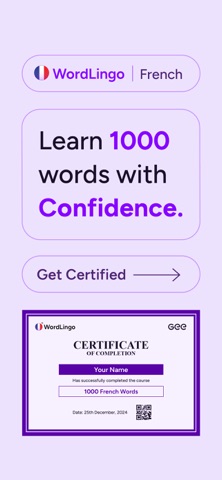 WordLingo French iPhone screenshot