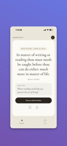Aurelius: Stoic AI Chat screenshot