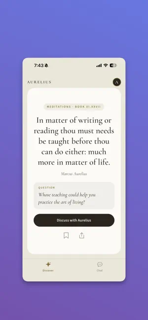 Aurelius: Stoic AI Chat screenshot 2
