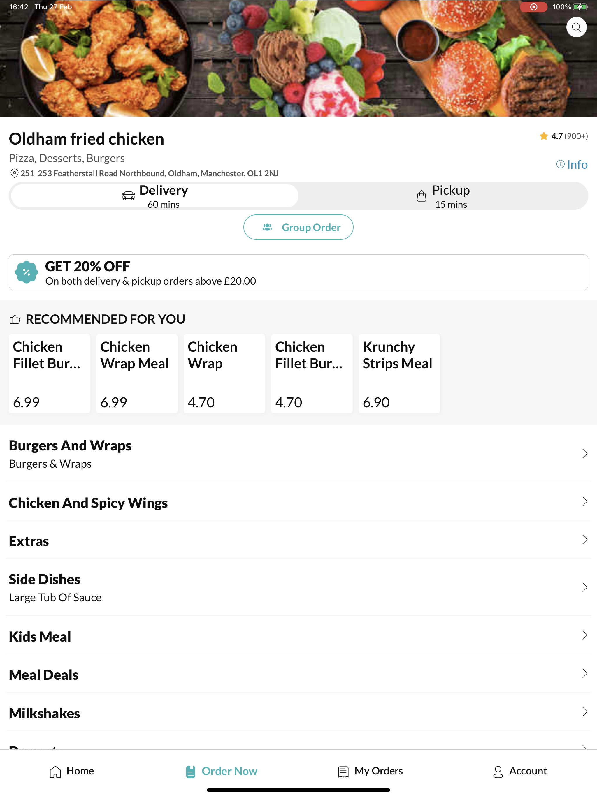 Oldham fried chicken