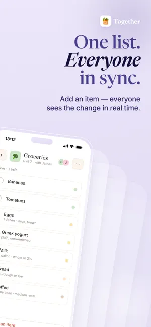 Shared Grocery List: Together screenshot 3