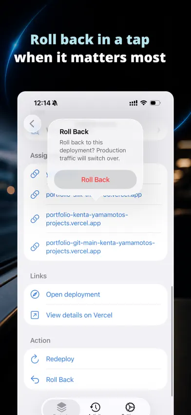 Verdash for Vercel screenshot 3