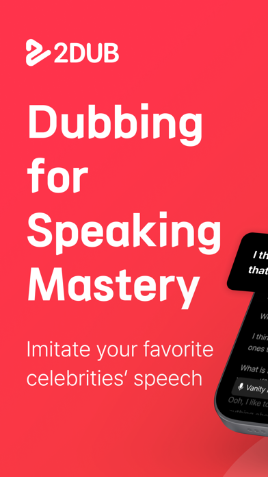 2DUB: Dubbing, Speak, Language Screenshot