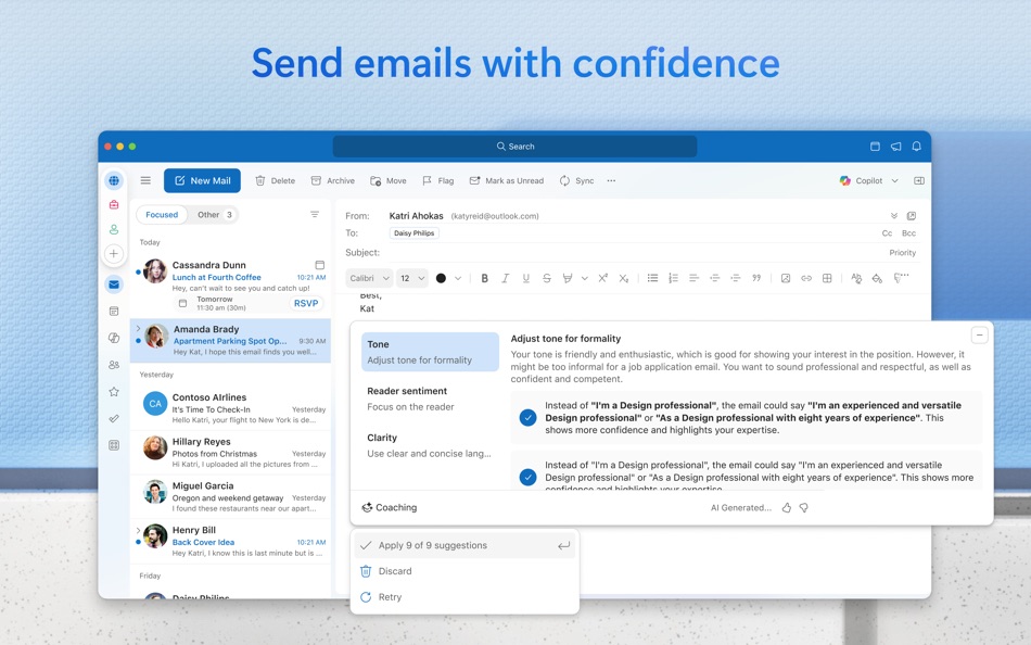 #6. Microsoft Outlook (macOS) 由: Microsoft Corporation