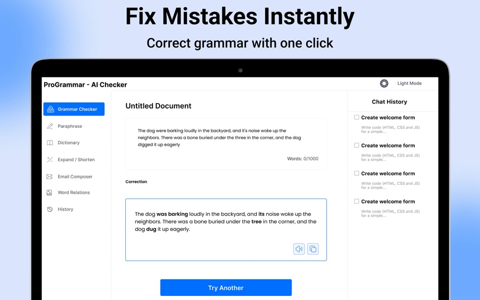 #1. ProGrammar -AI writing checker (macOS) بواسطة: Muhammad Zubair